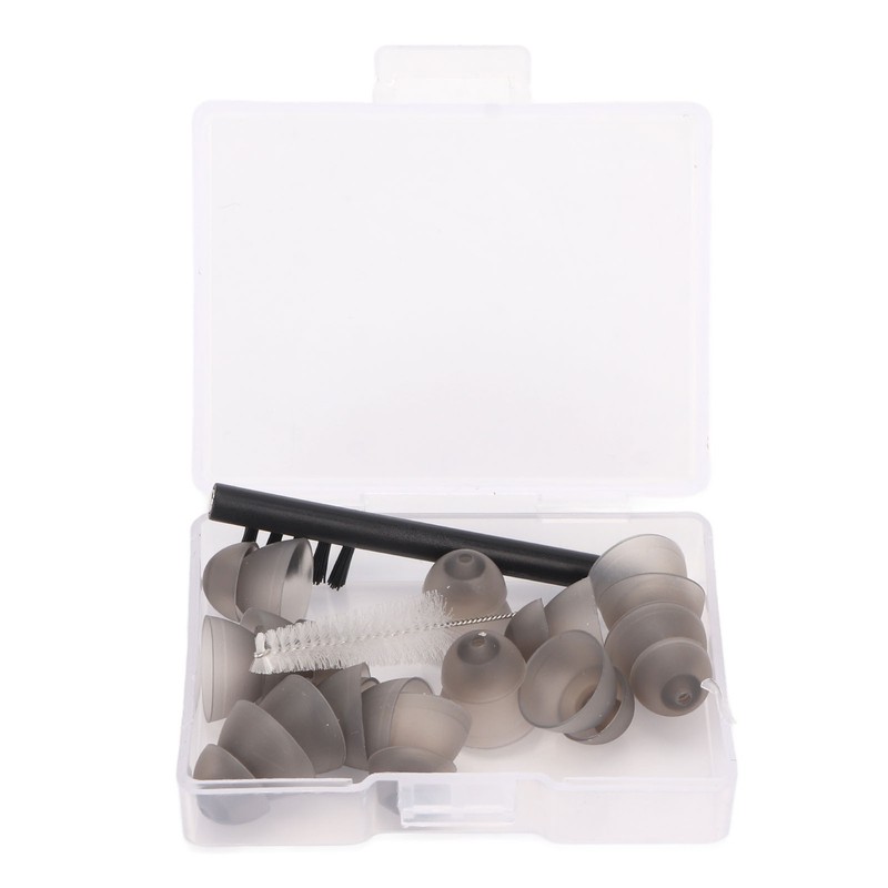 Hearing Amplifier Plugs Double Layers Silicone Ear Plug Tips Dome