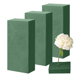 Miraculife Flower Foam Pack of 3 Floral Foam Wet Floral Foam for Flower Arrangements, Floral Sponge Moss, Brick for Crafts, Cars, Weddings, Gifts