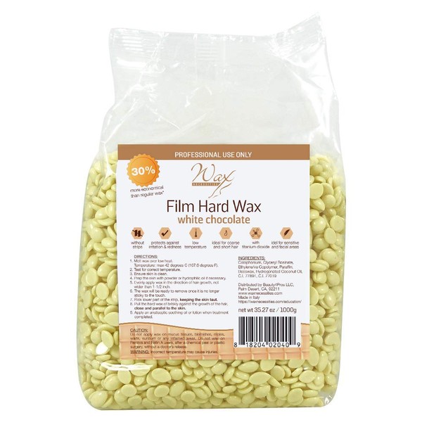 Wax Necessities Waxness Film Hard Wax White Chocolate Scented 2.2 Pounds