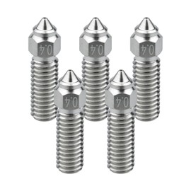 olzzdda 5pcs K1 0.4mm Nozzle Kits,Copper Plated K1 Nozzles High Thermal Conductivity High Flow for Creality Ender 3 V3 KE / K1 / K1 MAX/CR-M4
