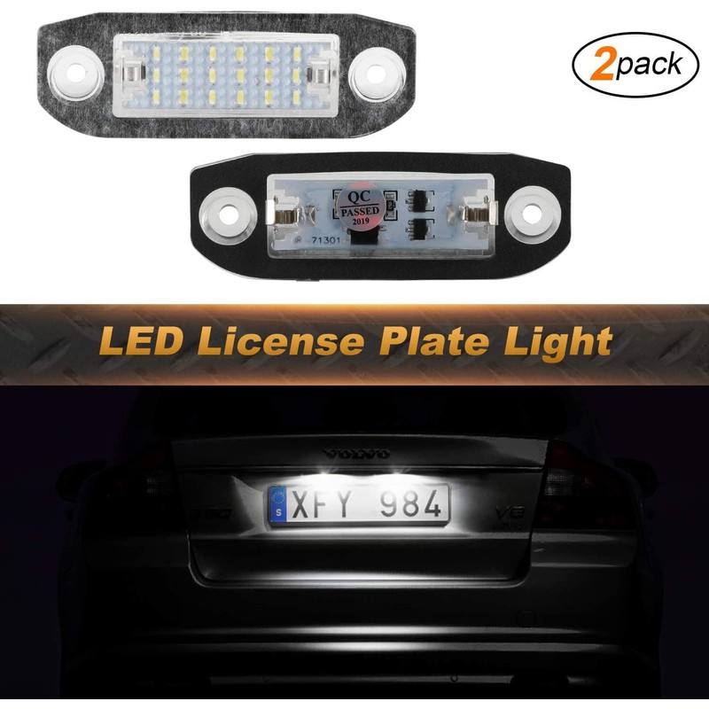 OZ-LAMPE LED Number Plate Light for Volvo V70, S80, XC60,