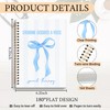 JRTW Coquette Blue Bow Mental Health Notebook Journal, Speech Therapy