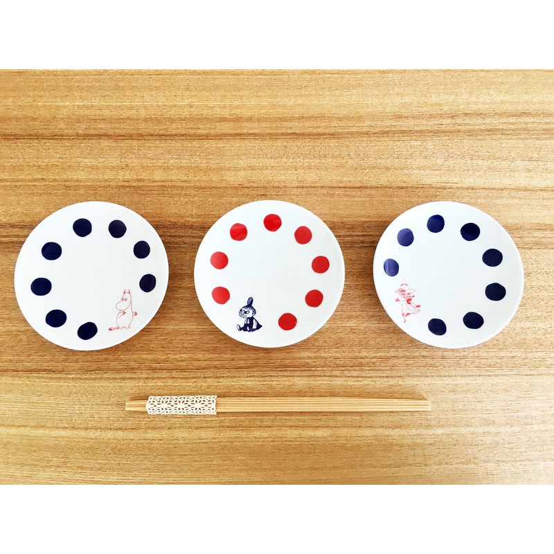 World Create Moomin Small Plate, Little My Red Dot Series