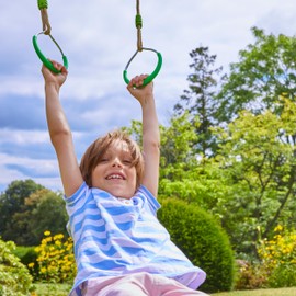 TP Toys Metal Rings Set Gymnastics Rings for Kids 190-250cm Muscle Strengthening