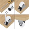 8 PCS White Casters for Furniture,30mm(1.25 inch) Small-size Castor Wheels