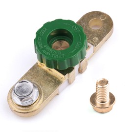 LotFancy 12V-24V Side Post Car Battery Disconnect Switch for Auto Truck Vehicle Rv Boat Marine, Car Battery Terminal Link Switch, Battery Cutoff Shut Off Kill Switch (with Long Bolt)