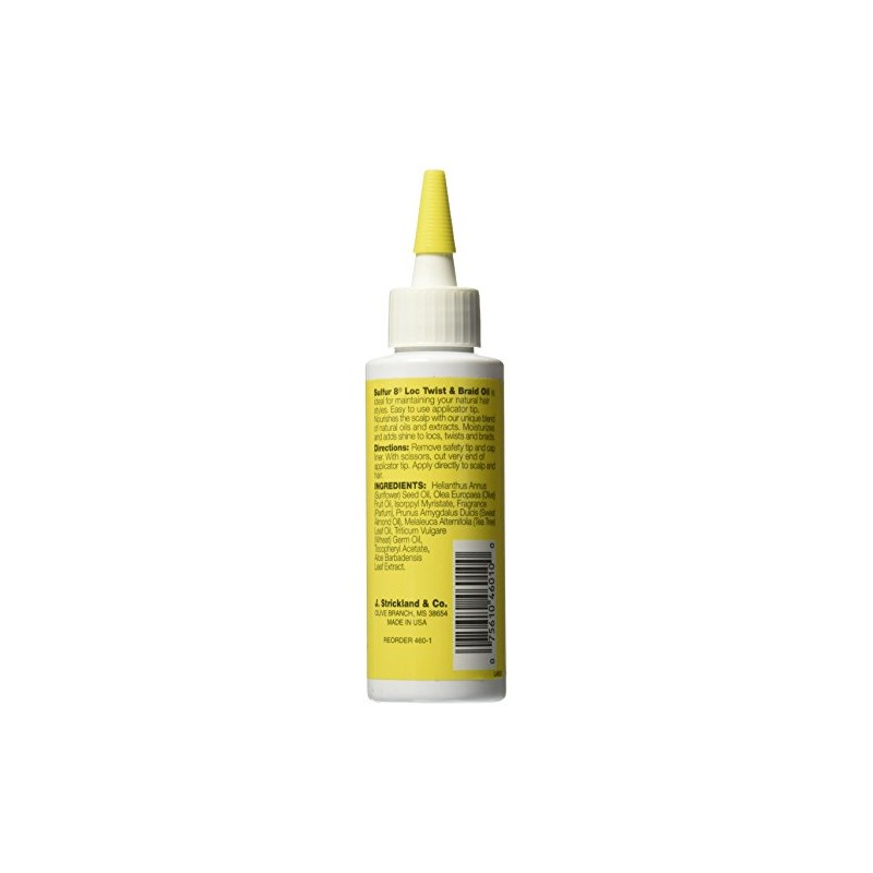 Sulfur8 Loc Twist and Braid Oil, 4 Ounce