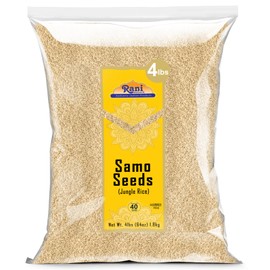 Rani Samo Seeds Whole (Japanese barnyard millet / Jungle Rice/Moriyo/ Samak Rice) Echinochloa frumentacea 64oz (4lbs) 1.81kg Bulk ~ All Natural | Vegan | Gluten Friendly | Kosher | NON-GMO | Indian Origin