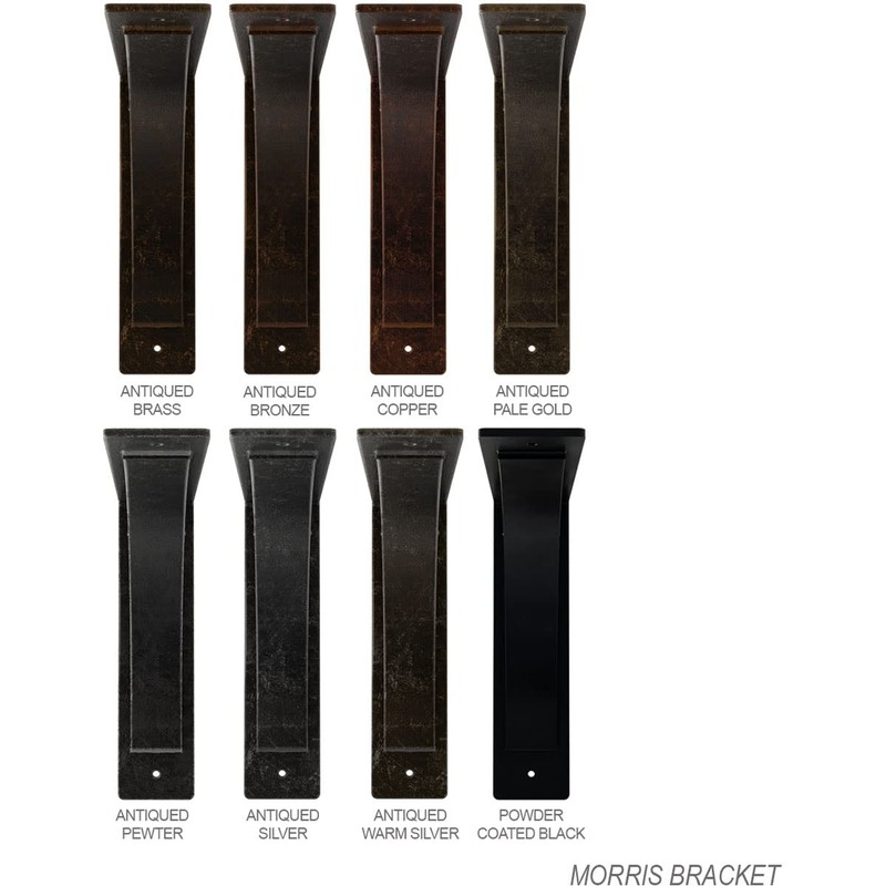 3"W x 12"D x 12"H Morris Steel Bracket, Powder Coated