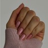 Rose Pink Press on Nails Medium Square, SXVME Natural Acrylic