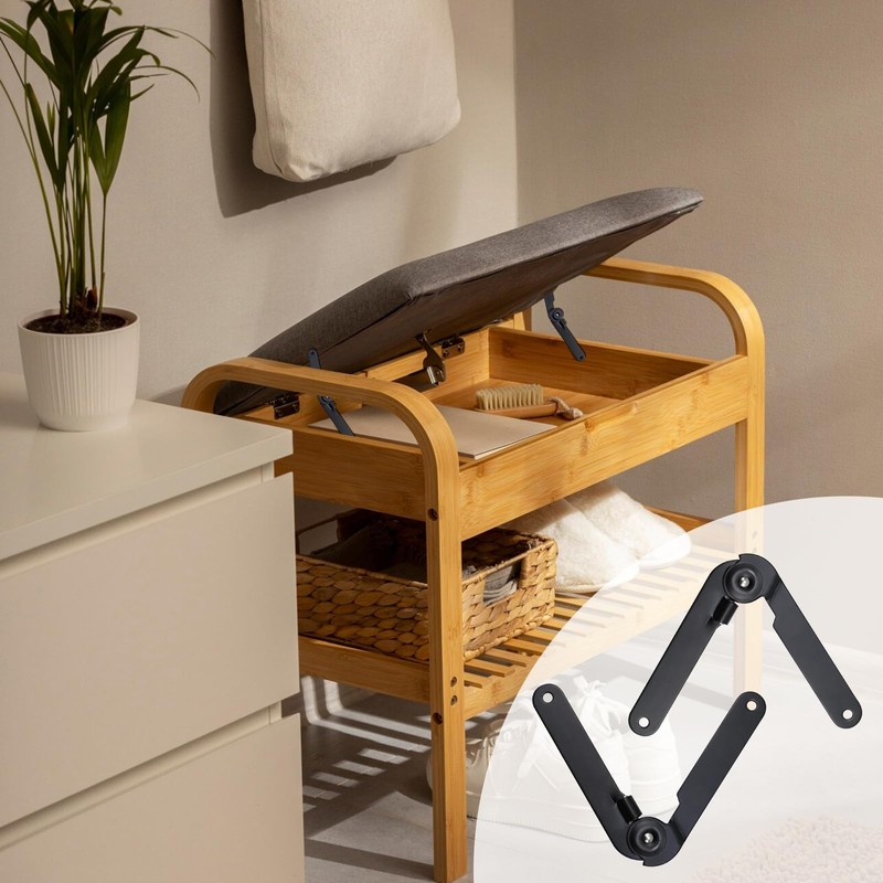 Pastlla 2 Pcs 180 Degree Rotatable Support Hinges, 9 Inch