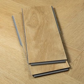 12” Cut Sample Luxury Vinyl Plank Flooring | DIY Click Installation, 40 Mil Wear Layer, Waterproof and Scratch Resistant LVP | Soho Herringbone