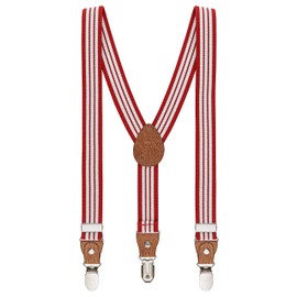 BomGuard Children's Braces 1-8 Years – Children's Braces Child Boys Girls, striped red