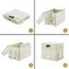 DocSafe File Box with Lock,Multi-Layer Fireproof Document Box Collapsible File