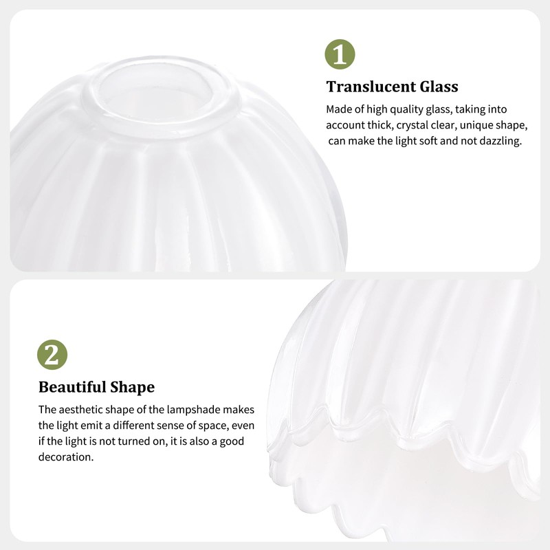 Shenmoyl Tulip Lamp Shades Replacement, 5" Dia. * 4.25" H