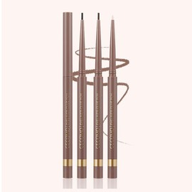 GECOMO Genuine Waterproof Sweatproof Eyeliner Gel Pen, Extra Fine, Long Lasting, Easy to Color, Korean Makeup, Smear Resistant, Ultra Fine Eyeliner, Pearlescent, Fine Shine Eyeliner, Quick Drying,