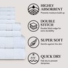 DecorRack 8-Piece Bath Towel Set, 4 Washcloths, 2 Bath Towels,