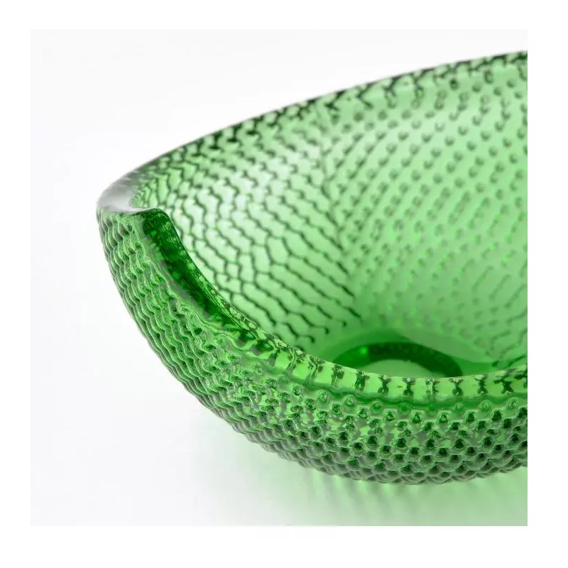 IKEA 2 x Ikea Omsesidig Decorative MINI Serving Bowls, Green/Glass