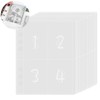 25 Sheets 100 Pocket 6 Ring A5 Binder Sleeves, 100