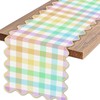 Easter Buffalo Plaid Table Runner Farmhouse Gingham Kitchen Dining Table