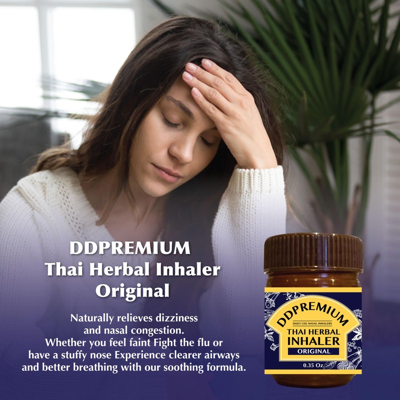 DDPremium Thai Herbal Inhaler with Menthol & Essential Oil -