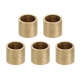 PATIKIL M8 Brass Spacers, 5 Pcs Metal Spacer Brass 8mm ID x 10mm OD x 8mm L Brass Spacers Screw Standoff for 5/16 Inch or M8 Screw