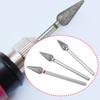 LT Easiyl 3pcs 2.35mm Cone Cuticle Diamond Drill Bit Fine