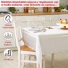 mantel desechables para fiesta juego de 6 blancos,mesa mantel para