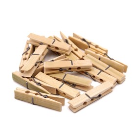 Bamboo Clothespins,60 Pieces Bamboo Pegs Clothes Pegs Wood urable Hanging Clips for Home Clothes Windproof Supplies-6cm x 1.2cm