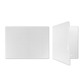 iMAT Flip Cutting Mat Note A3, 45x30 cm, Foldable, Ideal for Crafts, Paper Cutting, Hand-Drawn Illustrations, Creative Collages (Translucent)