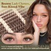 Dark Brown Lash Clusters Wispy Eyelash Clusters Natural Fluffy Lash