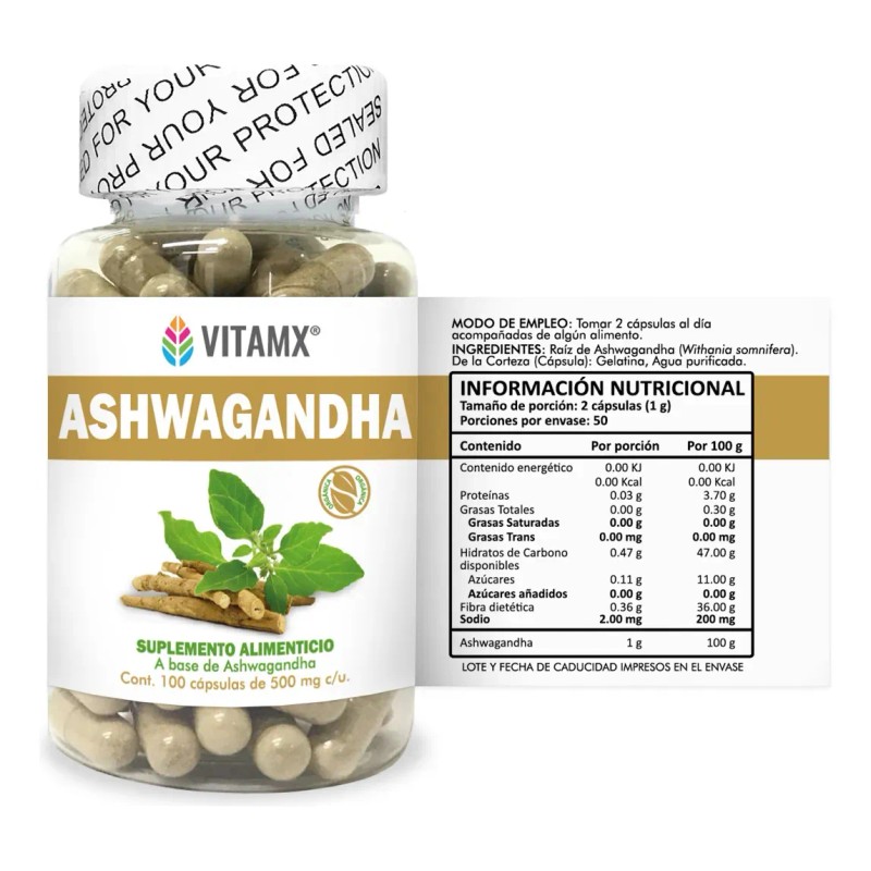 Vitamx Suplemento Antiestrés Relajante 100 Capsulas Natural
