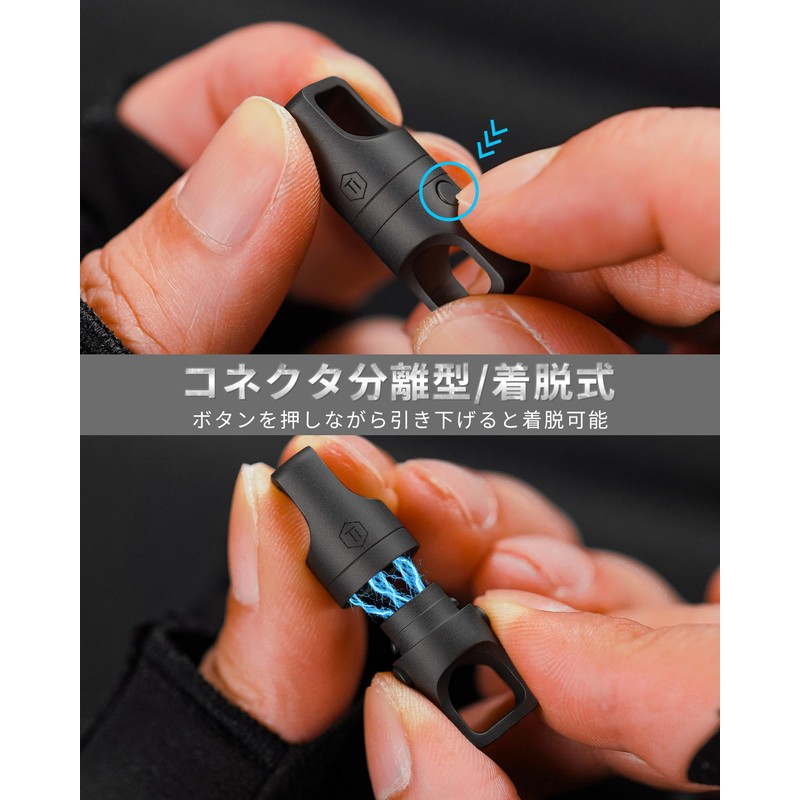 [KeyUnity] KA45 Titanium Key Ring 360° Swivel Connector Breakaway Quick