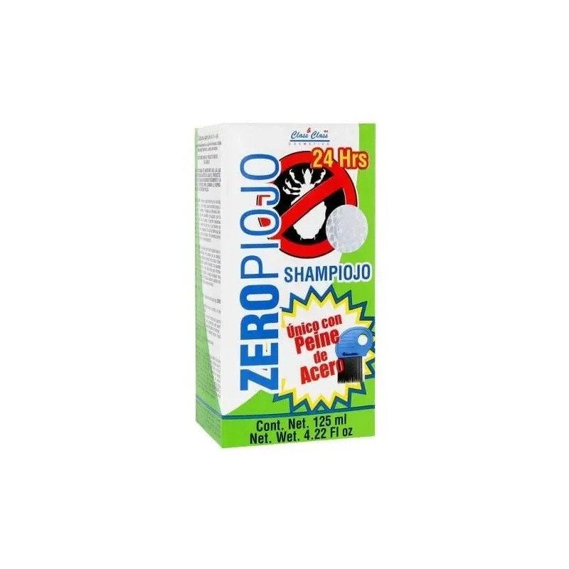 Shampoo Elimina Piojos Ladillas Con Peine De Acero Zeropiojo
