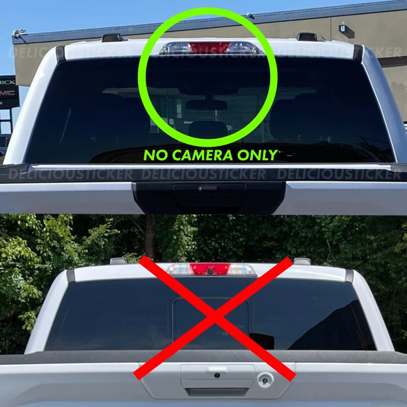 Deliciousticker For 2021-2023 Ford F-150 Third Brake Light SMOKE Precut