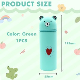 NICEIN® Kawaii Pencil Case, 2-in-1 Stand Pencil Case with Zip, Cute Cartoon Animal Pencil Case, Pencil Case for Students, Teenagers, Girls, Large Pencil Case, Aesthetic School Supplies, Camouflage