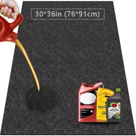 Kevenal 30x36 Inches Oil Splash Pad, Garage Driveway Oil Drip Mat, Oil Absorbent