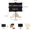 20 Pack Wood Mini Chalkboards Signs, Food Labels Place Cards