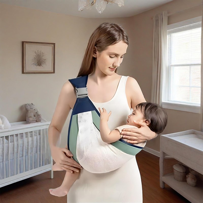 Hengrongshen Babytrage, Hüfttrage Kleinkind, Weich und Atmungsaktiv Tragetuch, Hüfttrage Baby