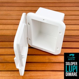 GATE14® Niche Shower for Boat with ABS Door White