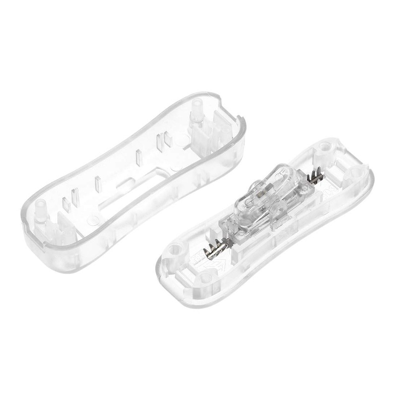 uxcell Inline Cord Switch AC 250V 2A SPST Feed-Through Rocker