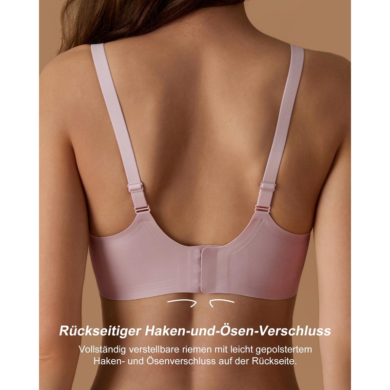 SHARICCA Women's Bra Without Underwire Comfortable Seamless Bra T-Shirts Push