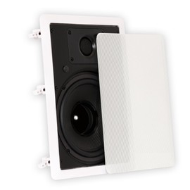 Theater Solutions TS80W in Wall 8" Speakers Surround Sound Home Theater Pair