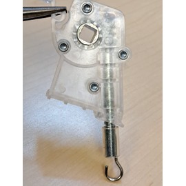 Heavy Duty Square Hole Wand Tilter High Profile for Horizonal Blinds (Clear, Pack of 1)