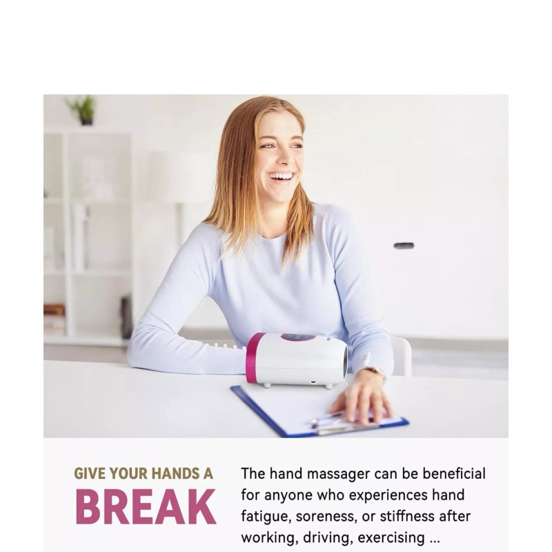 FIT KING Hand Massager with Heat for Hand Massage and