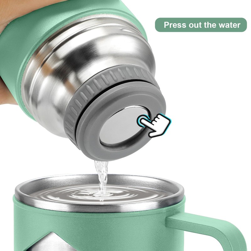 Vacuum Insulated Flask 700ml/23.6oz Stainless Steel Thermo Bottle with Cup