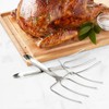 KAYCROWN Turkey Lifter Forks, Stainless Steel Poultry Lifters Set of