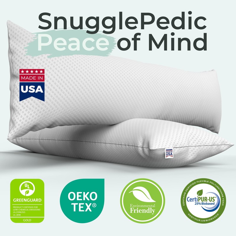 Snuggle-Pedic Body Pillow for Side Sleepers for Adults - Full