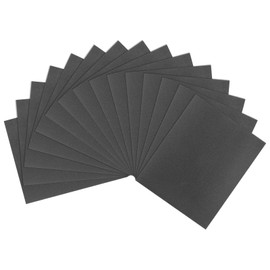 sourcing map 15pcs Sandpaper 120 Grit 9 x 11 Inch A-Weight Backing Silicon Carbide Abrasive Wet Dry Sanding Sheets for Wood Finishing, Metal Sanding, Automotive Polishing