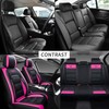 YHCBNKI Universal Fit Car Seat Covers Full Set, Leather Automotive